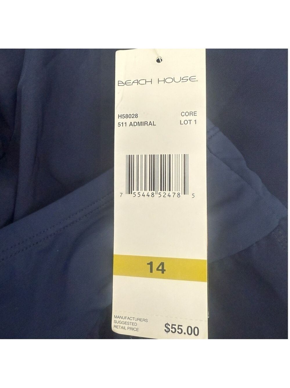 Beach House Women’s Size 14 Navy Blue Swim Shorts With Pockets — NWT - Picture 6 of 7